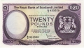 Royal Bank Of Scotland Ltd 1969 To 1981 20 Pounds,  1. 5.1981
